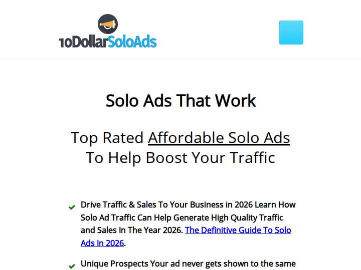 10DollarSoloAds Referral Program website preview