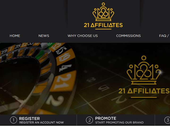 21 Affiliates website preview