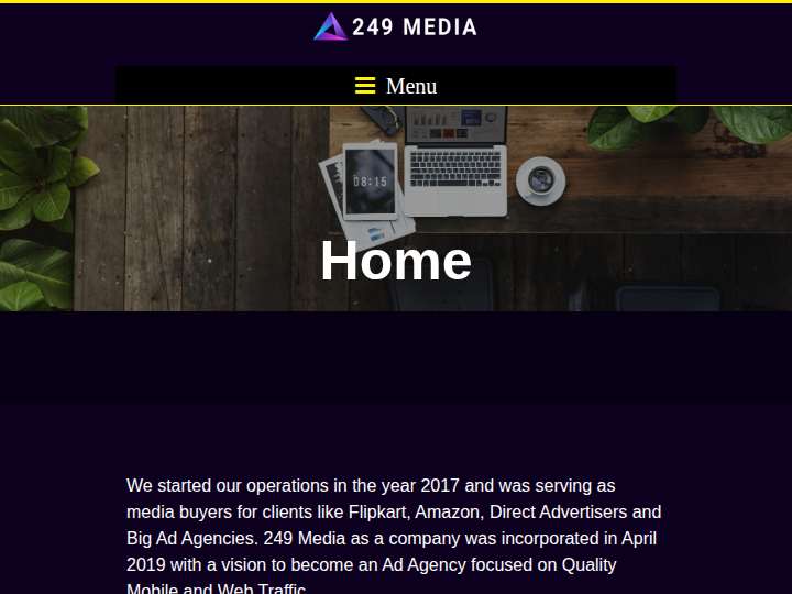 249 Media website preview