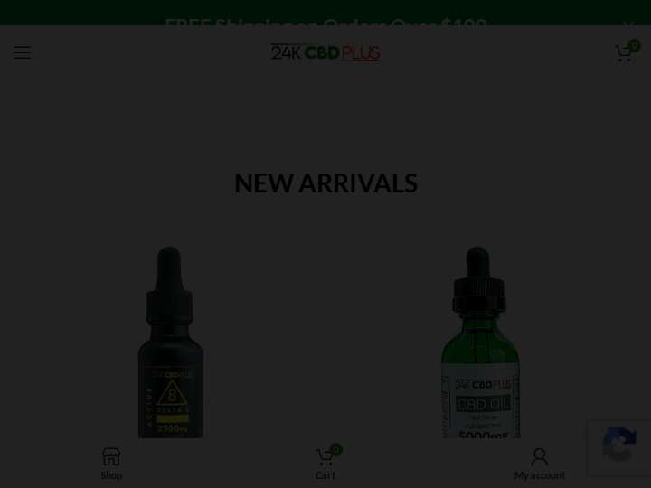 24K CBD Plus Affiliate Program website preview
