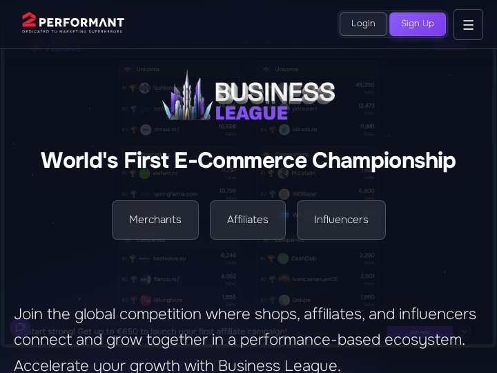 2Performant website preview