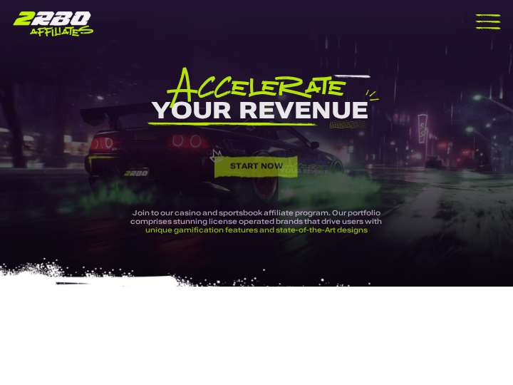2RBO Affiliates website preview