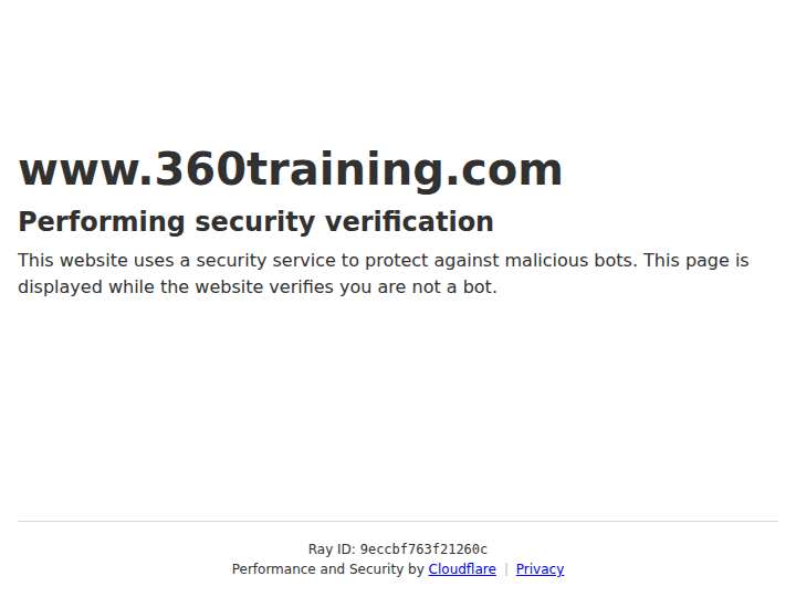 360training website preview