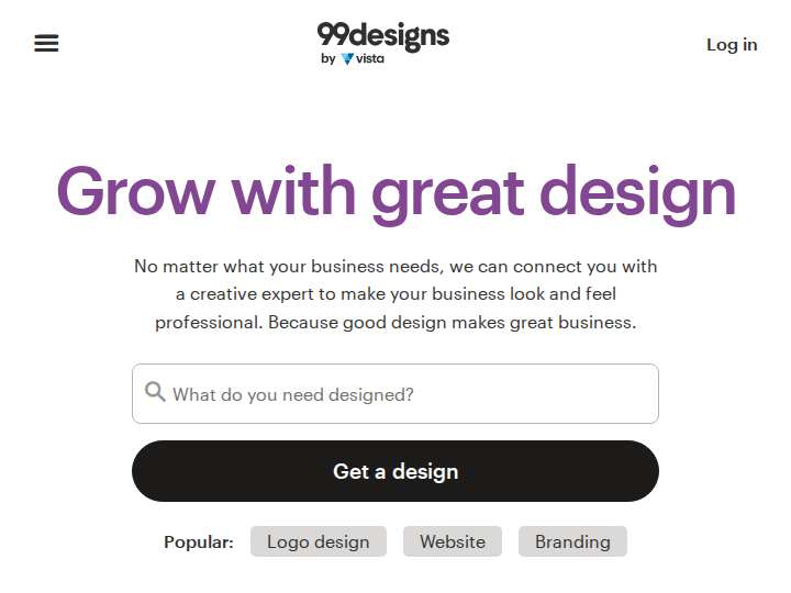 99designs Affiliate Program website preview