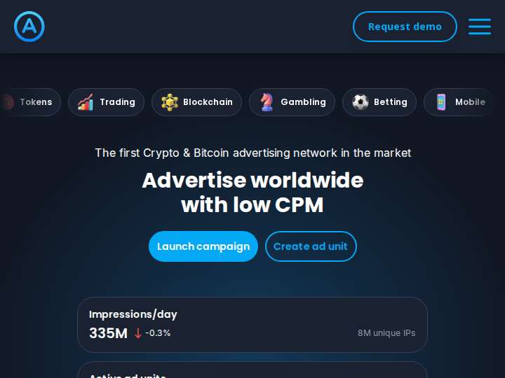 A-ADS website preview