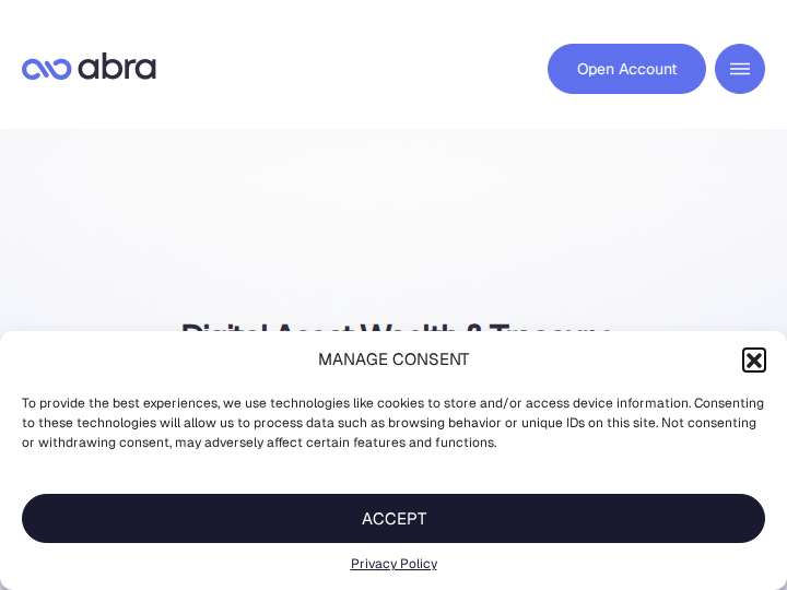 Abra website preview
