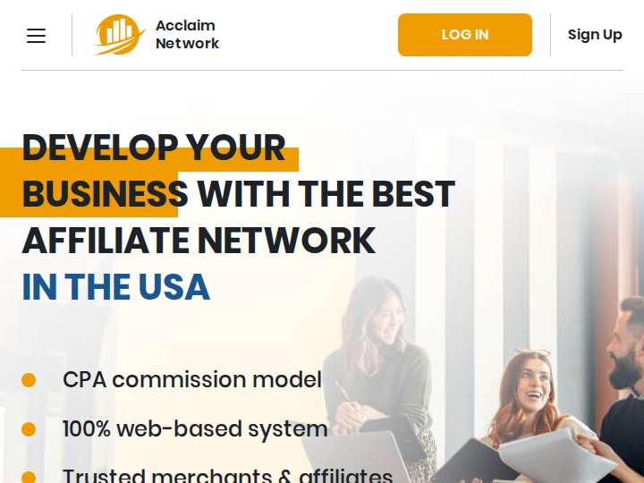 Acclaim Network website preview