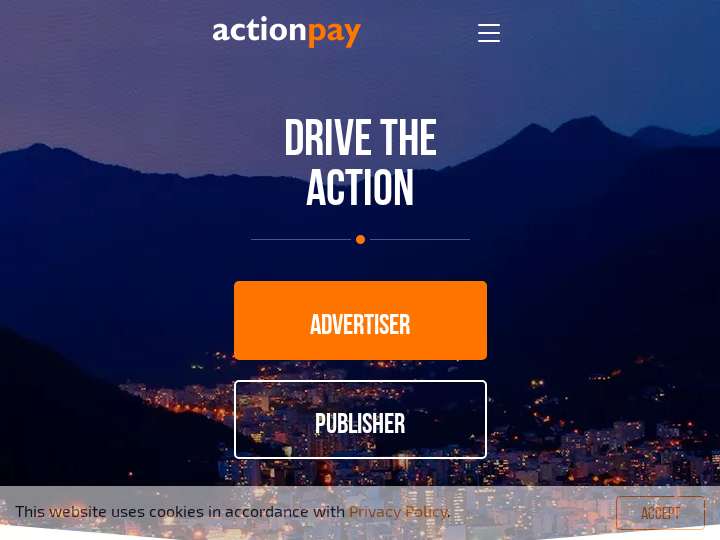 ActionPay website preview