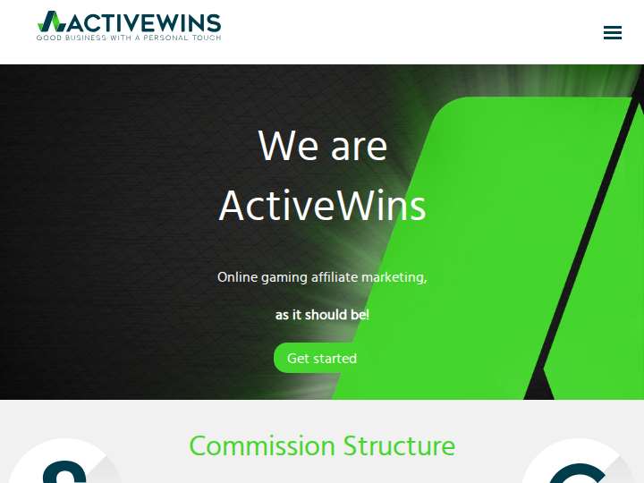 ActiveWins Affiliates website preview