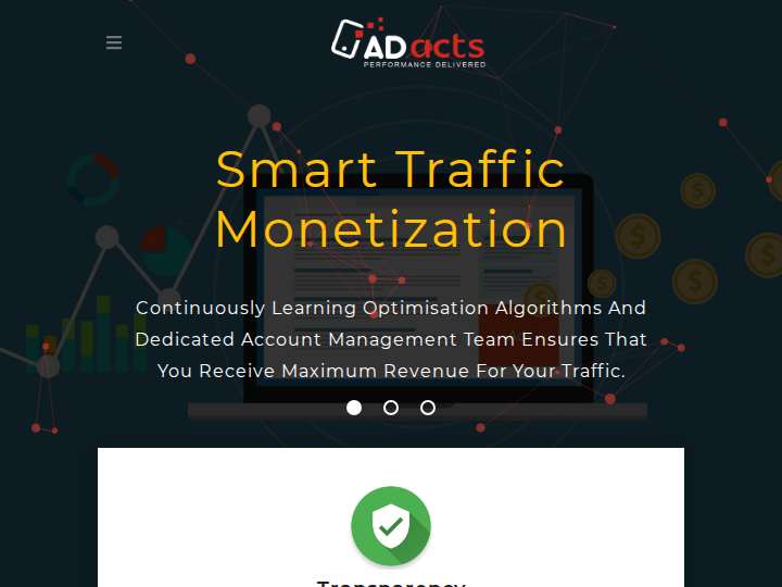 Adacts website preview