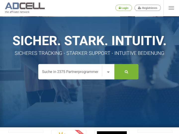 ADCELL website preview