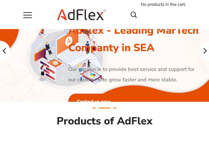 AdFlex website preview