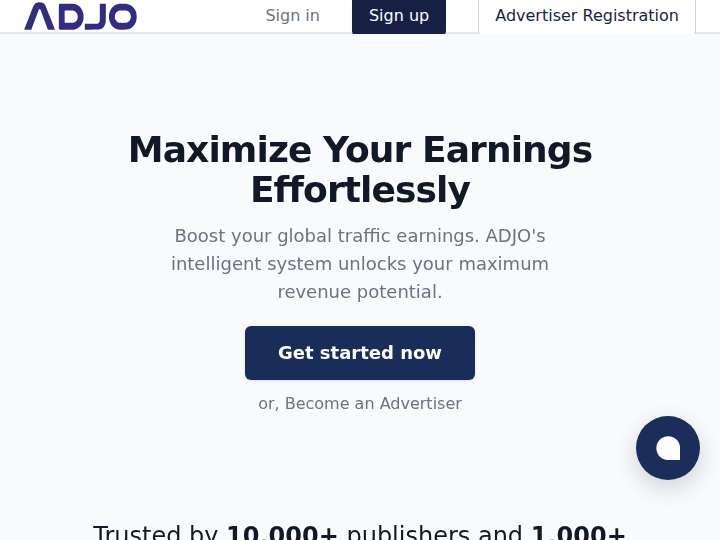 ADJO website preview
