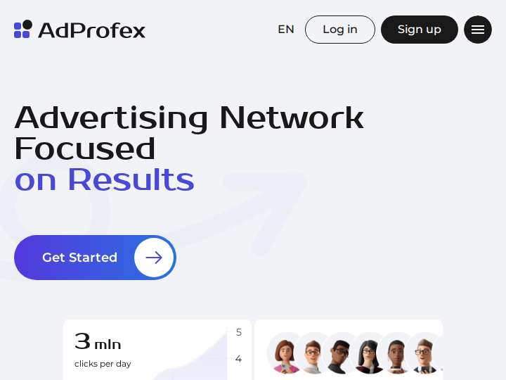 AdProfex website preview