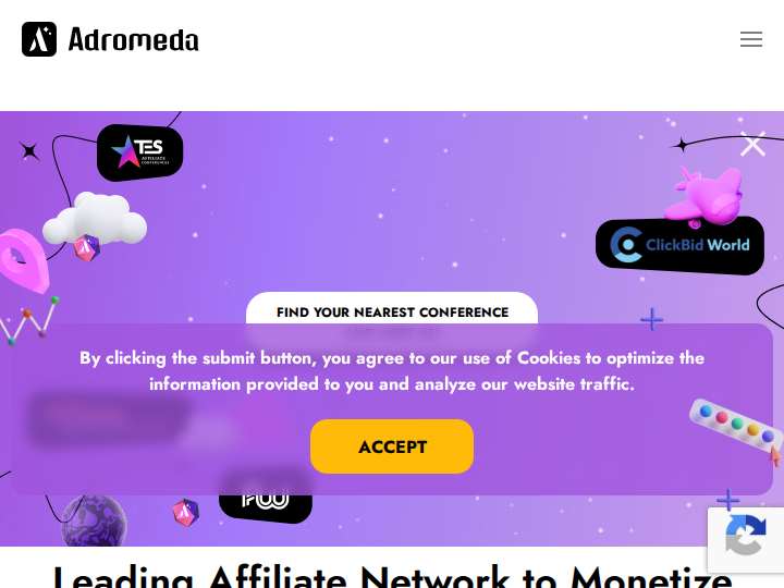 Adromeda website preview