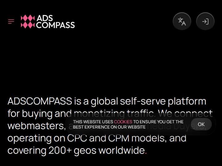 Adscompass website preview
