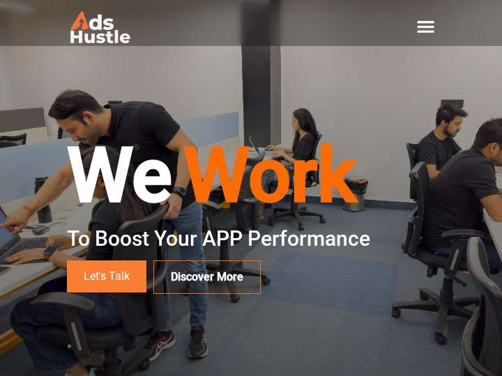 Adshustle Media website preview