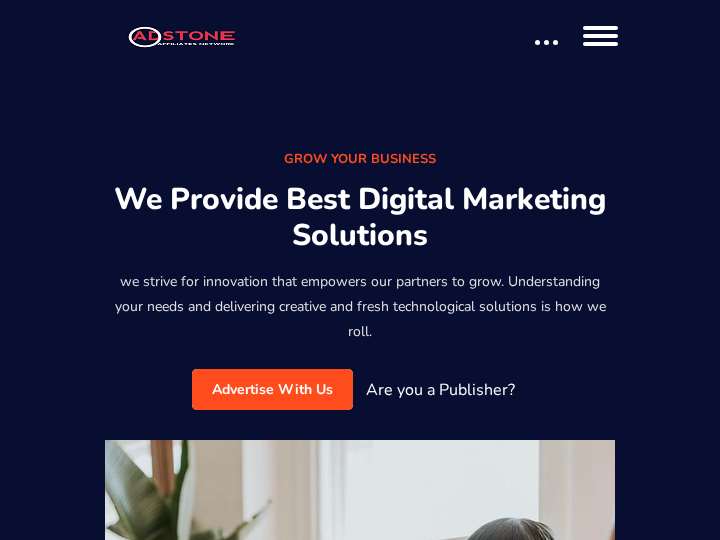 Adstone Affiliates website preview