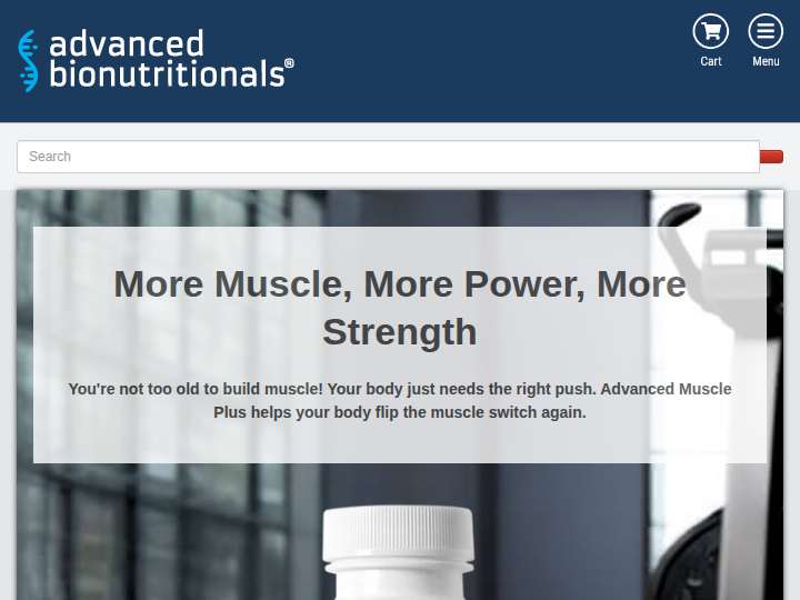Advanced Bionutritionals website preview