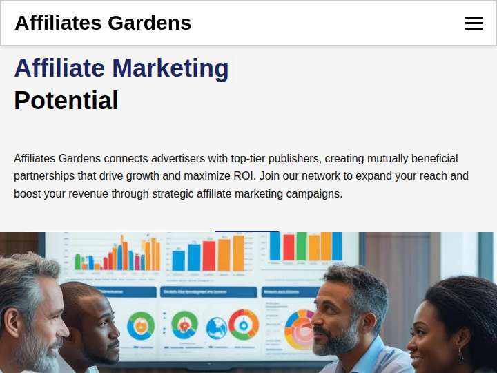 Affiliate Garden website preview