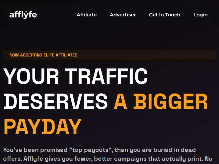 Afflyfe website preview