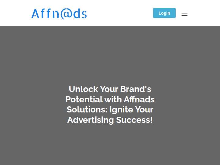AffnAds website preview