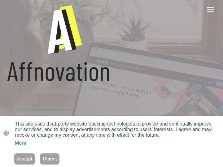 Affnovation website preview