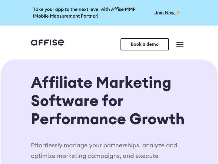 AffPeak website preview