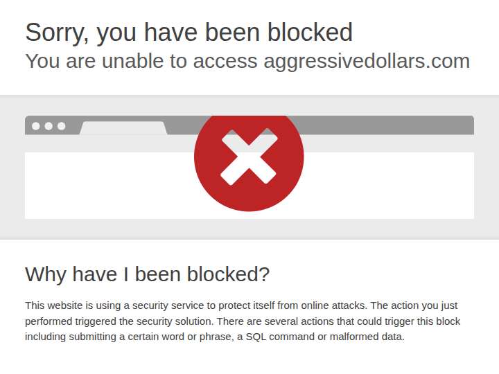Aggressive Dollars website preview
