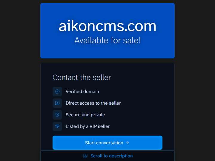 aikon CMS website preview