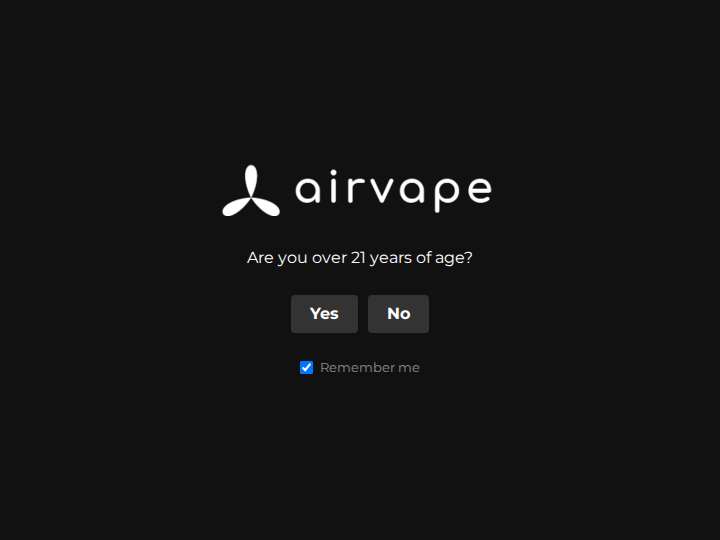 AirVape website preview