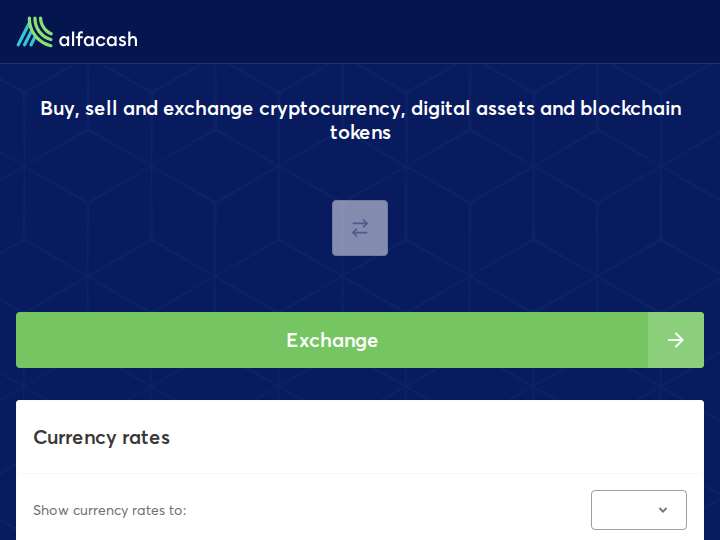 Alfacash website preview