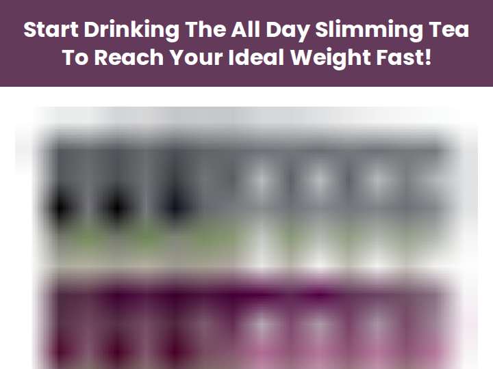 All Day Slimming Tea website preview