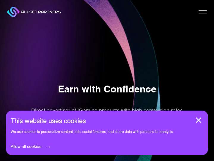 ALLSET Partners website preview