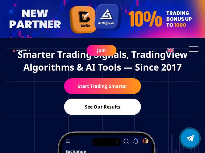 AltSignals Affiliate Program website preview