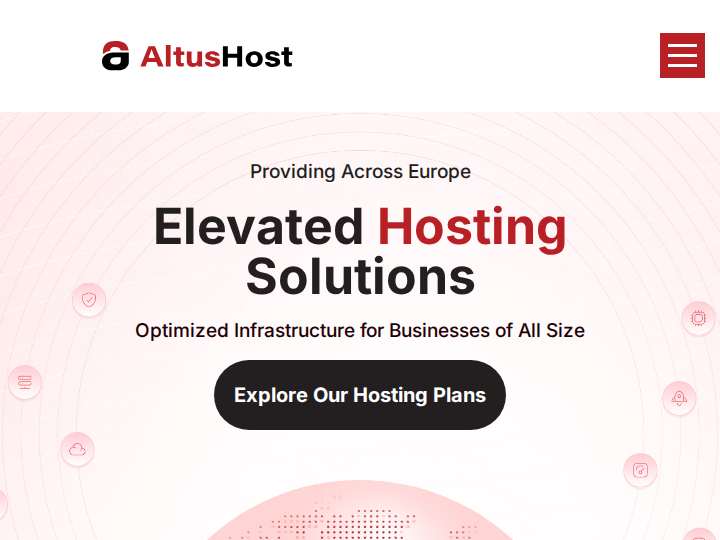 AltusHost website preview