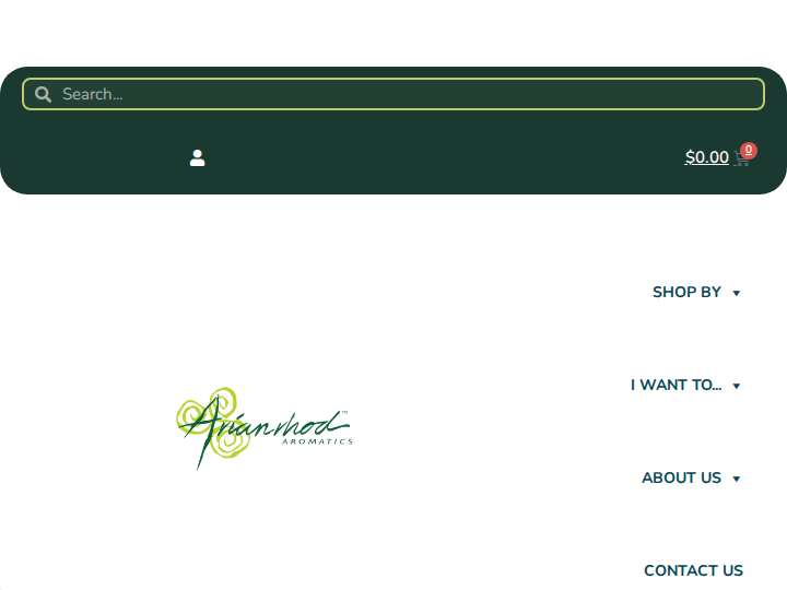 Arianrhod Aromatics website preview