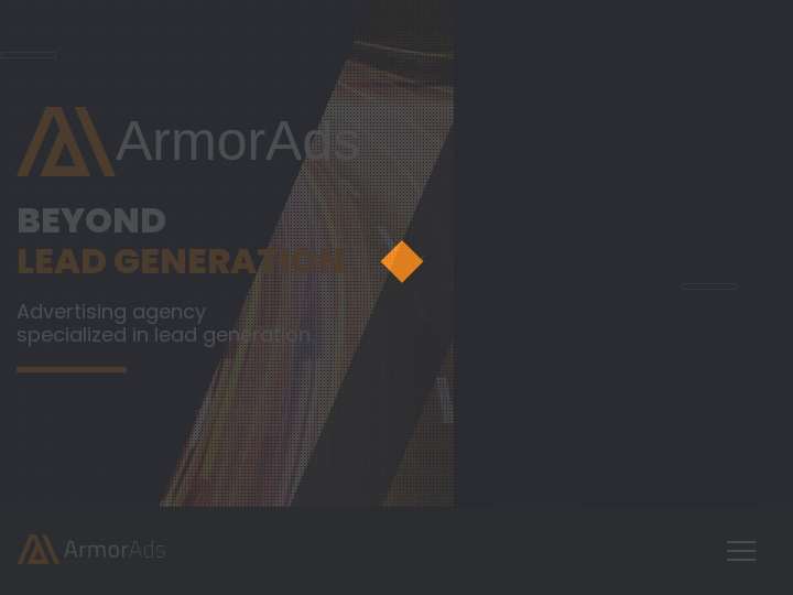 ArmorAds website preview