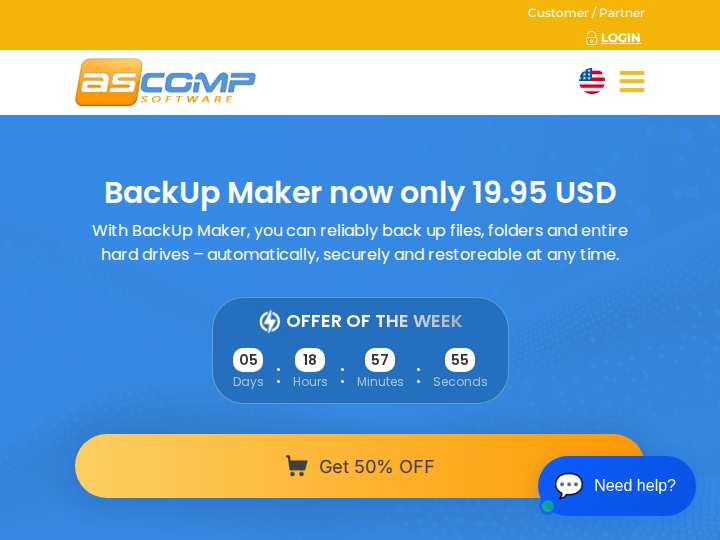 ASCOMP Software Affiliate Program website preview