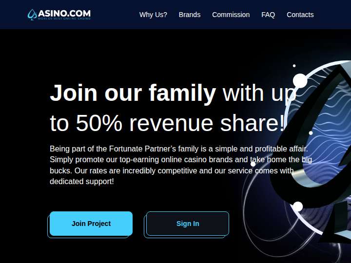 Asino Affiliates website preview