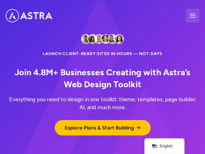 Astra WordPress Theme website preview