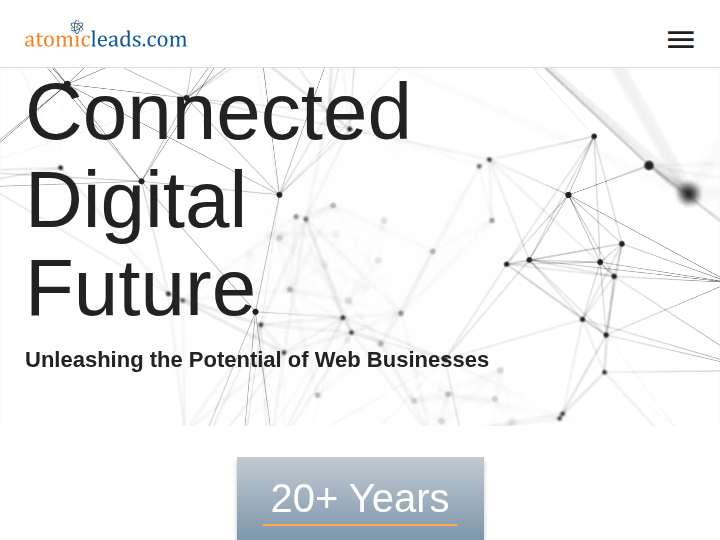 AtomicLeads website preview