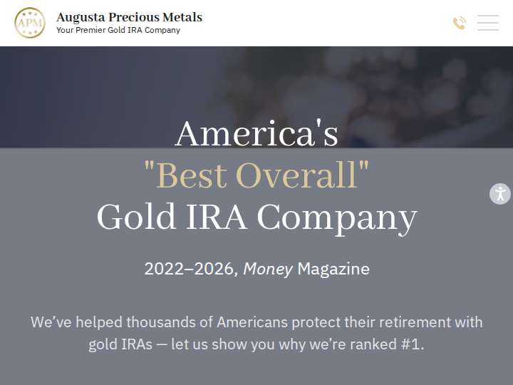 Augusta Precious Metals Affiliate Program website preview