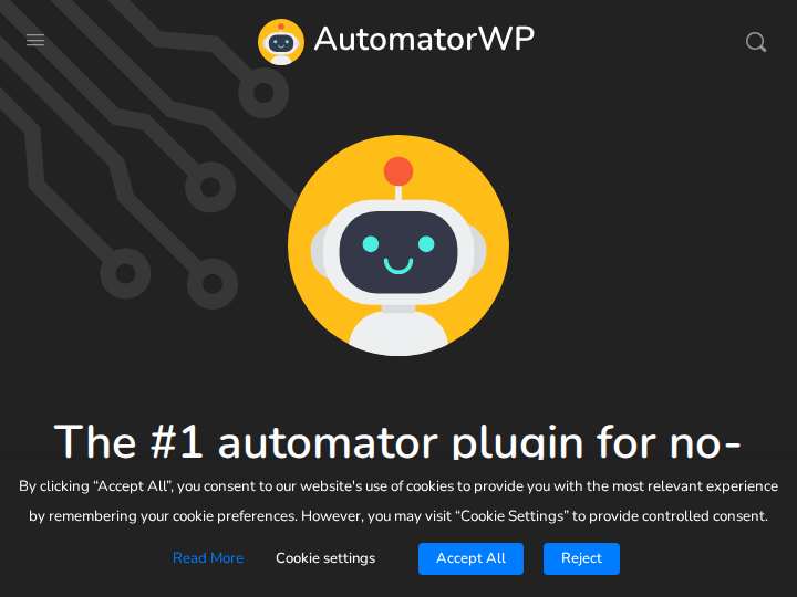 AutomatorWP website preview