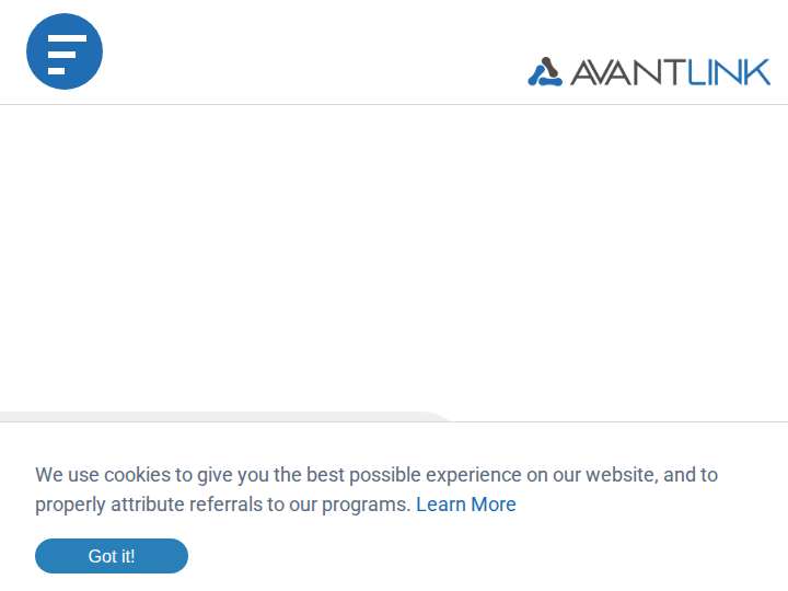 AvantLink website preview