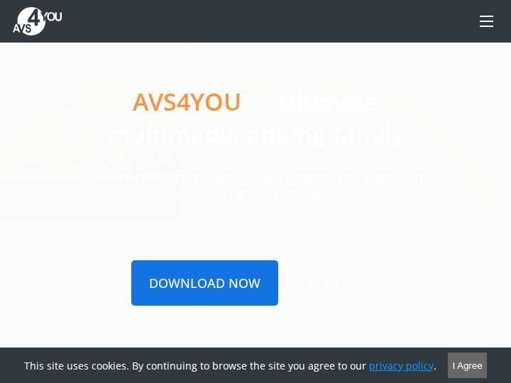 AVS4YOU website preview