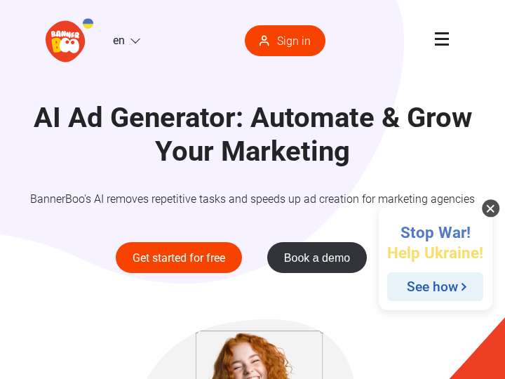 BannerBoo Affiliate Program website preview