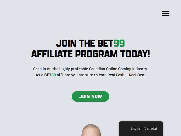 Bet99 Affiliates website preview