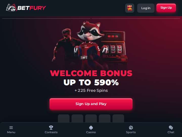 BetFury Affiliates website preview