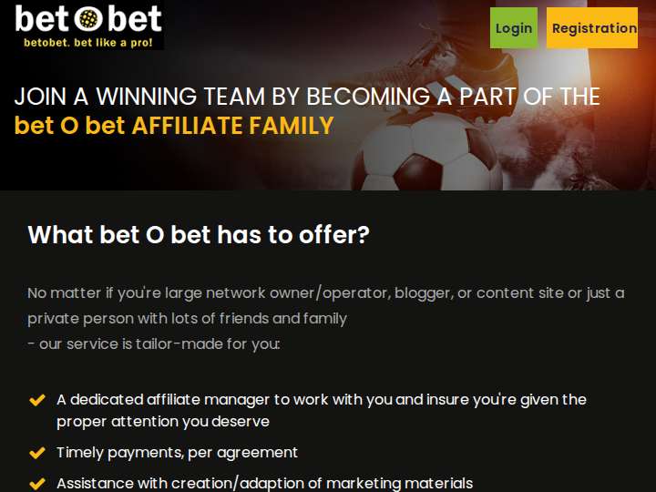 betObet Affiliates website preview